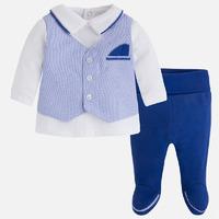 Baby boy footed trousers and vest style jumper Mayoral