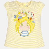 baby girl short sleeve t shirt with frill mayoral