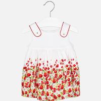 Baby girl dress with contrast straps Mayoral