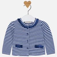 Baby girl jacket with pleated neck Mayoral