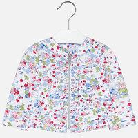 baby girl floral jacket with ruffles mayoral