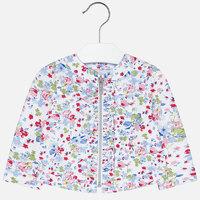Baby girl floral jacket with ruffles Mayoral