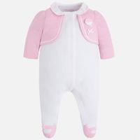 Baby girl first wardrobe cardigan style pyjamas Mayoral