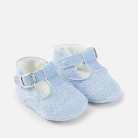 Baby boy faux fur lined pram shoes Mayoral