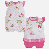 Baby girl short sleeve ruffled pyjamas Mayoral