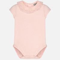 Baby girl bodysuit with ruffled neckline Mayoral