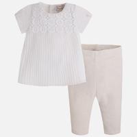 Baby girl leggings and short sleeve blouse Mayoral