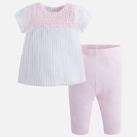 Baby girl leggings and short sleeve blouse Mayoral