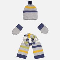 Baby boy set of beanie, scarf and mittens Mayoral