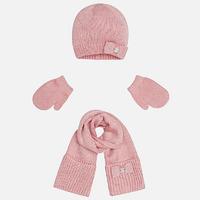 Baby girl scarf, mittens and beanie set Mayoral