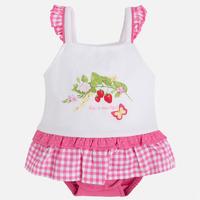 Baby girl onesie with ruffles on straps Mayoral