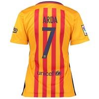 Barcelona Away Shirt 2015/16 - Womens Gold with Arda 7 printing