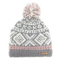 barts womens log cabin beanie cream