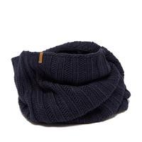 barts womens agata knit snood navy