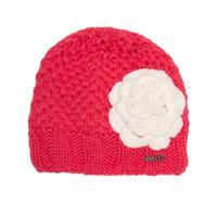 barts girls rose beanie pink