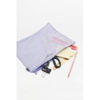 baggu lilac mesh zip pouch lilac