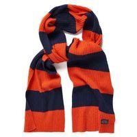 Bar Striped Scarf - Pumpkin Orange