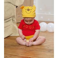 Babies Disney Winnie the Pooh Jersey Body Suit and Hat Costume
