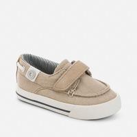 baby boy boat shoes with riptape mayoral