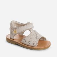 Baby girl sandals with fretwork hearts Mayoral