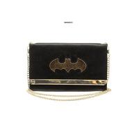 Batman Wallet Logo For Women 19x11.7x2.5cm With Chain Black Gold