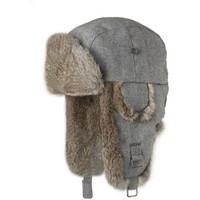 barts kamikaze naturalne futro mens beanie in beige