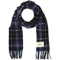 Barbour Navy Red Tartan Lambswool Scarf women\'s Scarf in Multicolour