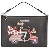 barbara rihl audrey in rome womens shoulder bag in black