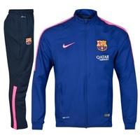 Barcelona Squad Sideline Woven Warm Up Tracksuit Royal Blue