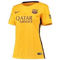Barcelona Away Shirt 2015/16 - Womens Gold