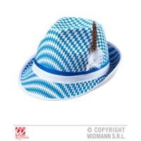 Bavarian Flag Fedora With Feather