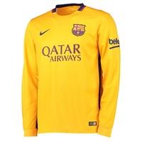 barcelona away shirt 201516 long sleeve gold