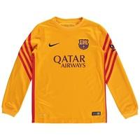 Barcelona Change Goalkeeper Shirt 2015/16 Kids Gold