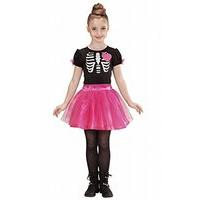 Ballerina Skeleton - Halloween - Childrens Fancy Dress Costume - Medium - Age