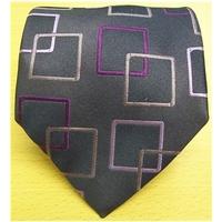 baumler purple patterned silk tie