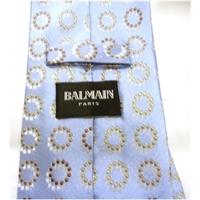 balmain cornflower blue silk tie