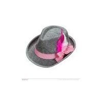 Bavarian Fedora With Pink Feathers National Fancy Dress