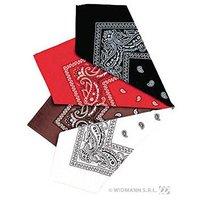 Bandana 55cm 4 Colours Bandana Hats Caps & Headwear For Fancy Dress Costumes