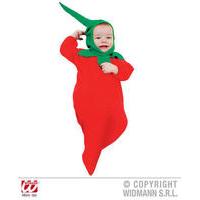 Baby Chilli Pepper Bonnet And Bib Costume
