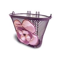 basil jasmin scrap kids front oval bike basket purple