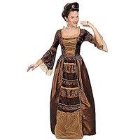 Baroque Baroness Costume Medium For Wild West Saloon Girl Fancy Dress