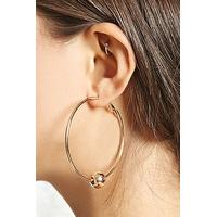 Ball Hoop Earrings