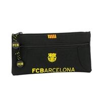 barcelona pencil case with two zippers black