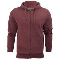 Batrig Zip Up Hoodie in Bordeaux Marl - Dissident