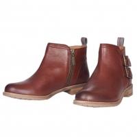 barbour sarah low buckle boot chestnut uk4