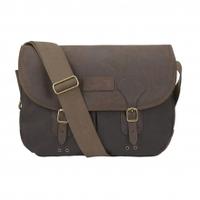 barbour wax leather tarras bag olive one size