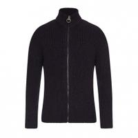 Barbour Tyne Full Zip Sweater, Navy, S