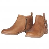 barbour sarah low buckle boot cognac nubuck uk4