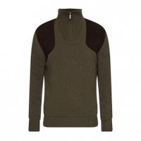 barbour fellan sports half zip sweater seaweed small