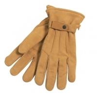 Barbour Insulated Nubuck Leather Gloves, Tan, Medium